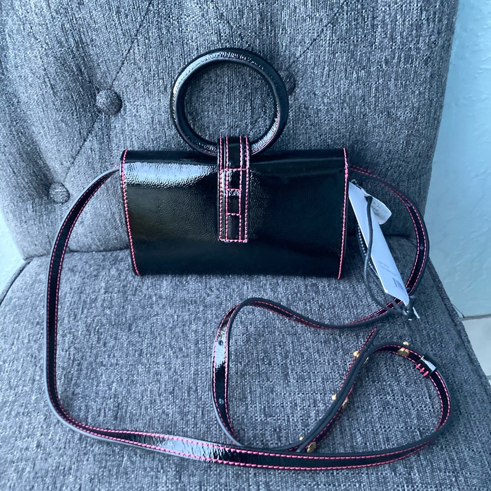 BNWT micro complèt purse handbag black